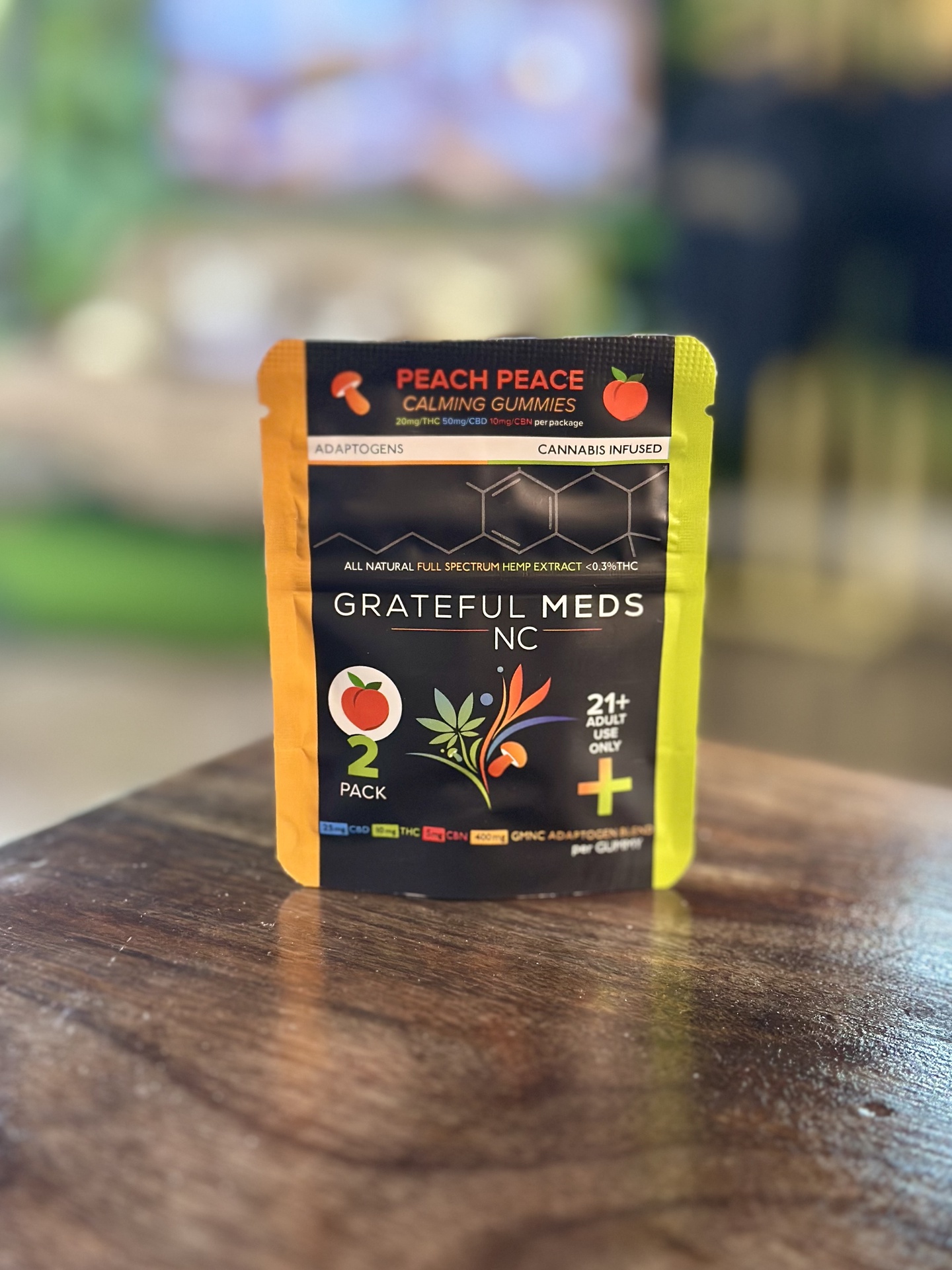 Grateful Meds NC | Gummies | 2 Pack / Peace Peach
